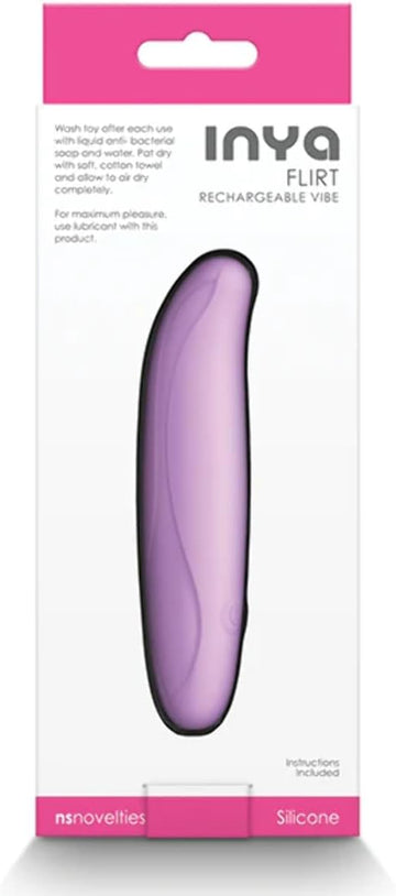 Inya Flirt Curved Bendable Bullet Vibrator - Lilac