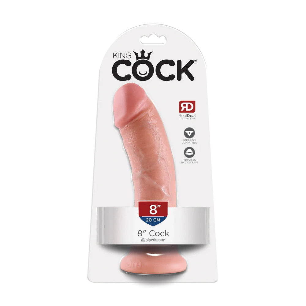 King Cock 8" Cock Flesh Dildo