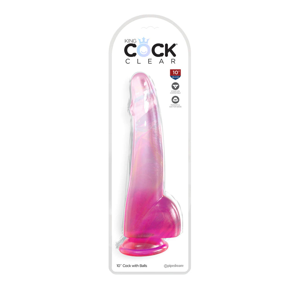 King Cock Clear 10" With Balls