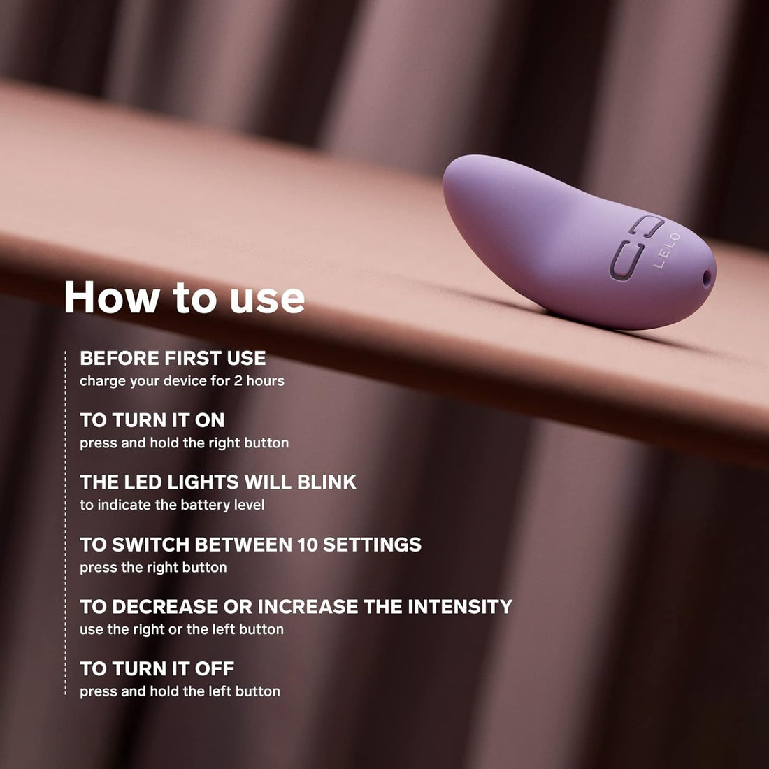 LELO LILY 3 Mini Vibrator for Women Discreet Vibrator Mini Bullet Vibrator with 10 Pleasure Settings Waterproof Vibrator Design