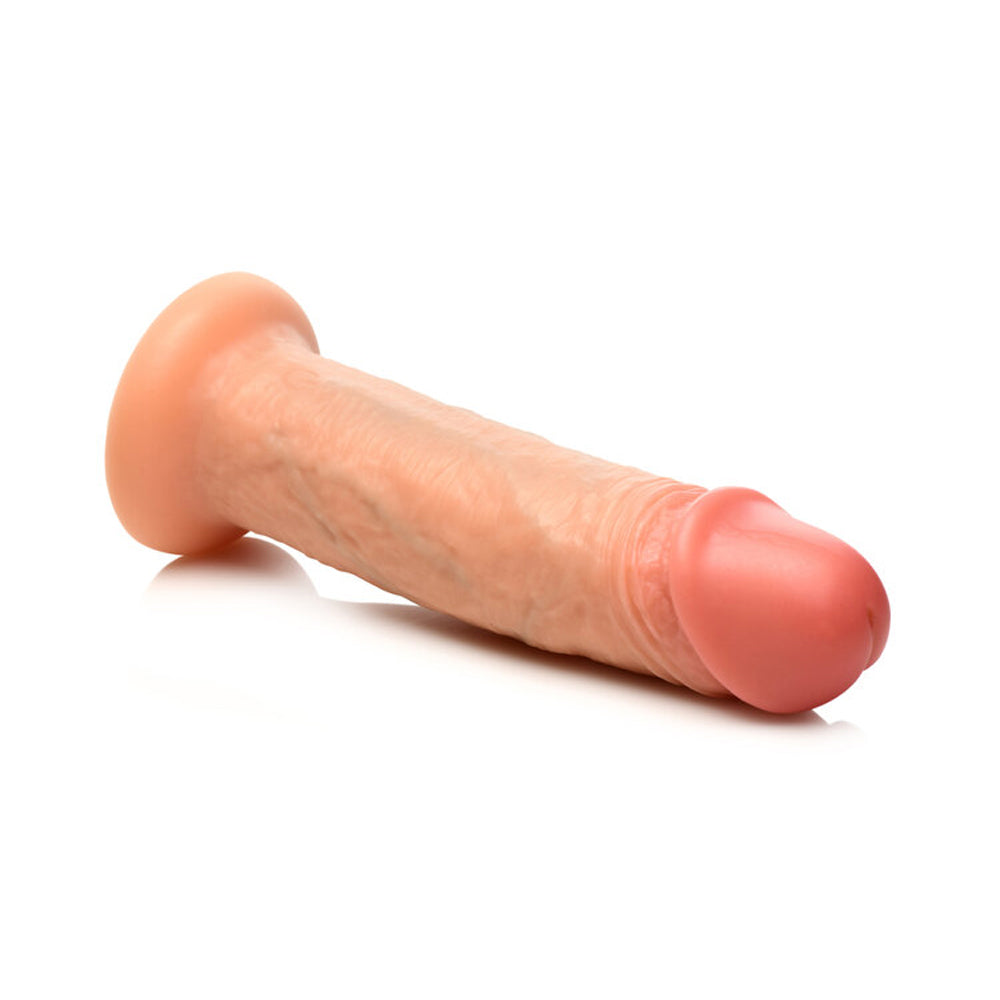 Jock 8" Vibrating Realistic Skin Silicone Dildo