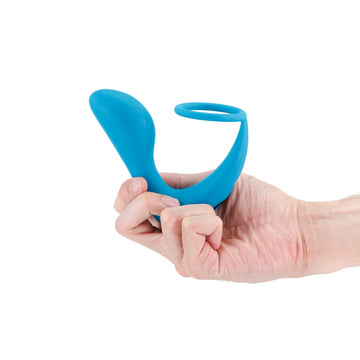 Renegade Slingshot II Rechargeable Silicone Cock Ring & Prostate Plug with Remote Control - Teal 4.72"