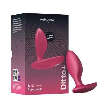 We-Vibe Ditto+ Rechargeable Remote-Controlled Silicone Vibrating Anal Plug