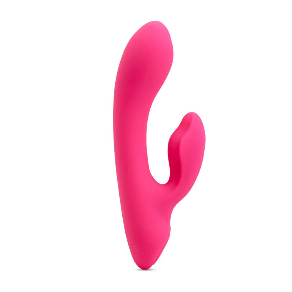 NUBII JOLIE RABBIT RECHARGEABLE WARMING MINI DUAL STIMULATION WATERPROOF VIBRATOR BY NU SENSUELLE