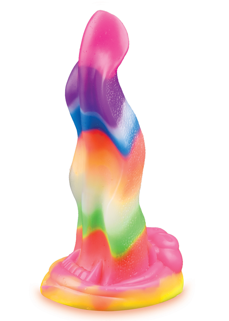 Alien Nation Lick of the Lair Silicone Glow in the Dark Creature Dildo - Multicolor