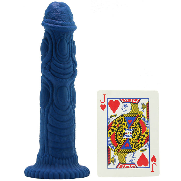 Blush The Realm Draken 7.5 in. Silicone Lock On Fantasy Dildo Blue