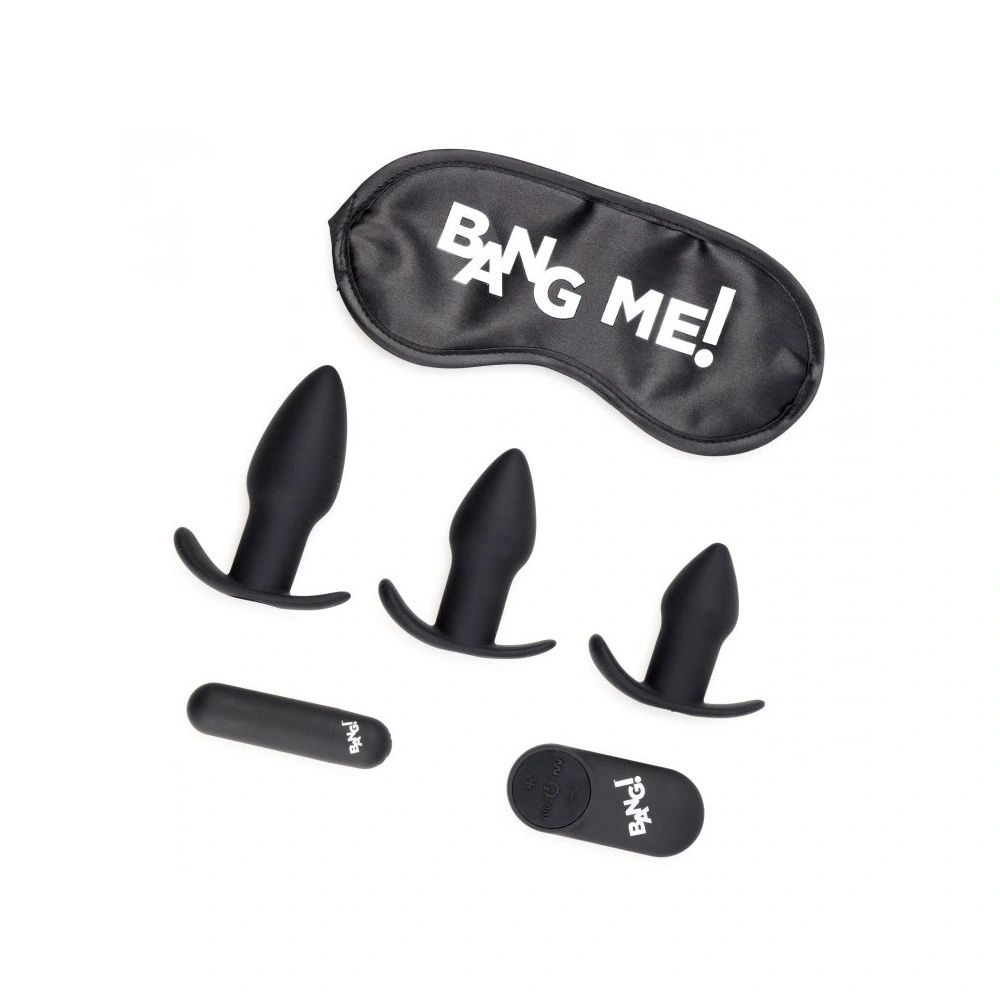 Bang! Backdoor Adventure 3Pc Butt Plug, Bullet and Blindfold Kit