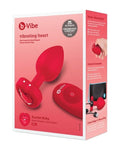 b-Vide Vibrating Heart Plug with Remote