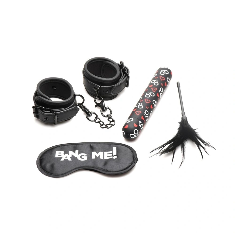 Bang! Bondage Kit XI Bullet, Cuffs, Tickler and Blindfold