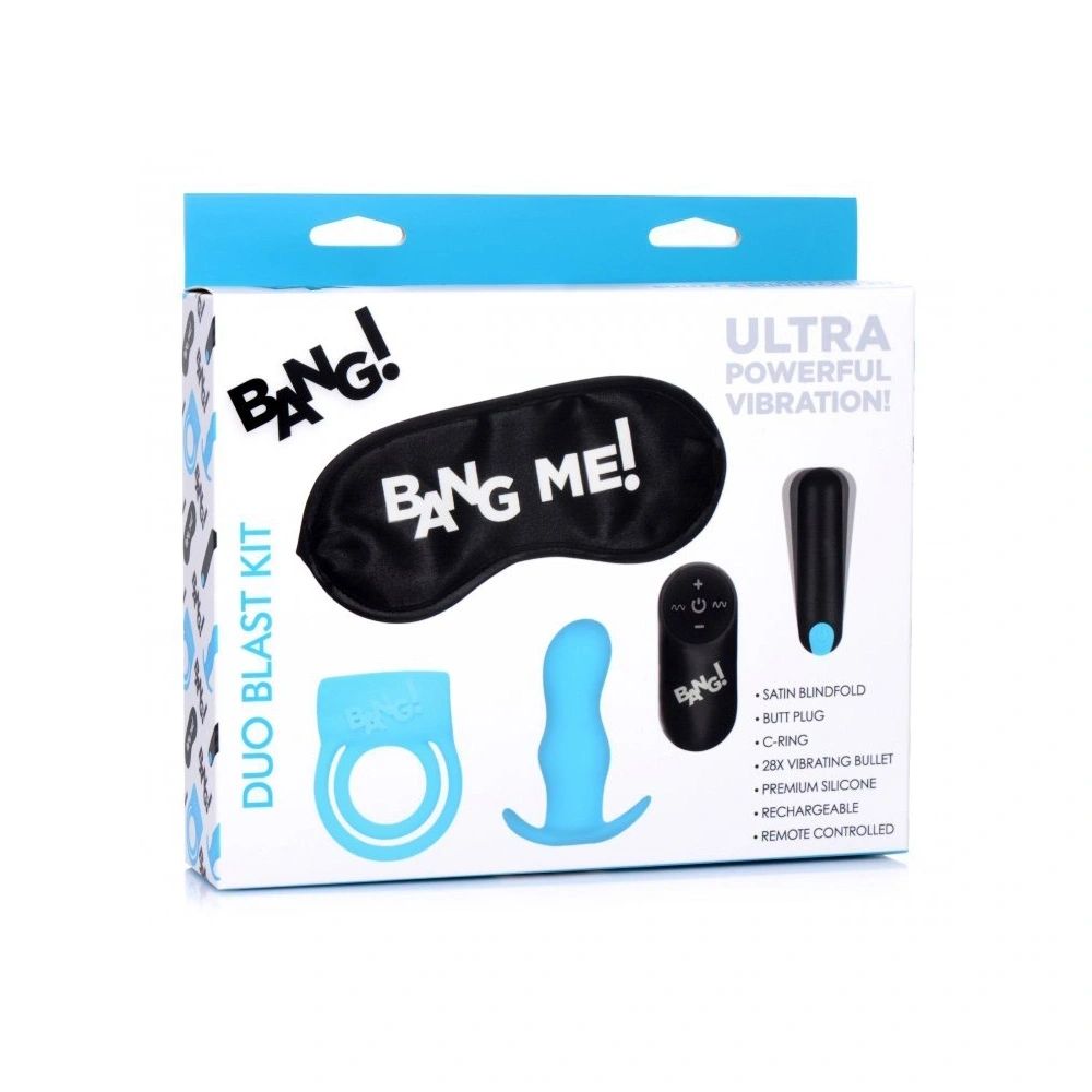 Bang! Duo Blast C-Ring, Butt Plug, Bullet and Blindfold