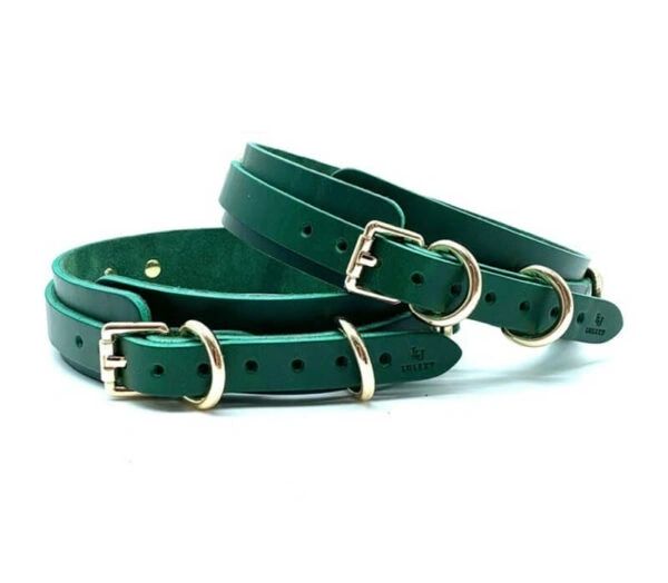 Thigh Cuffs "Mona" Green